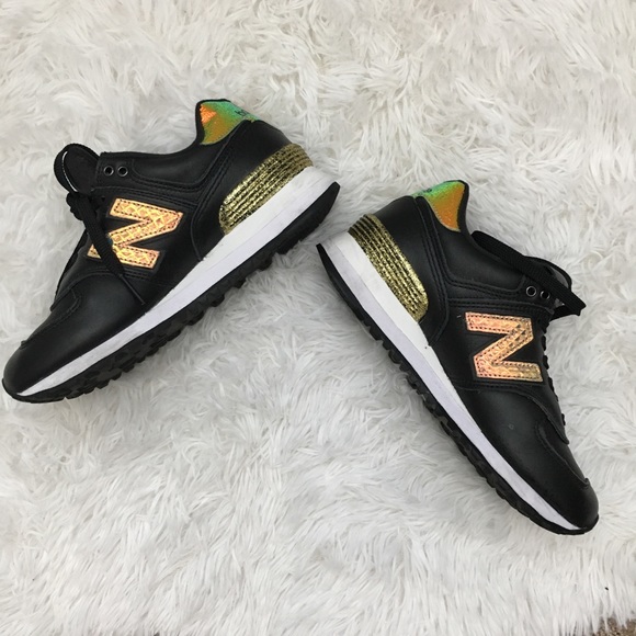 new balance gold glitter